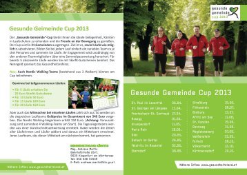 Gesunde Gemeinde Cup 2013