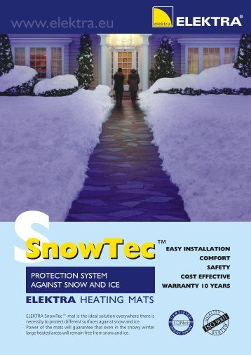 SnowTec protection against snow & ice - leaflet (427 KB) - Elektra