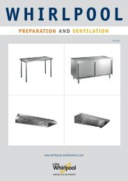 PREPARATION AND VENTILATION - Whirlpool Professional