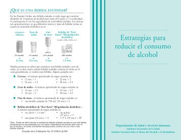 Estrategias para reducir el consumo de alcohol