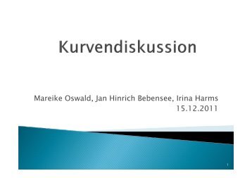 Mareike Oswald, Jan Hinrich Bebensee, Irina Harms 15.12.2011