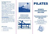 Please click here for our Pilates Brochure - North Shore Physiotherapy