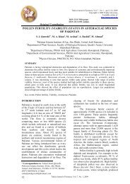 pollen fertility (viability) status in asteraceae species of pakistan