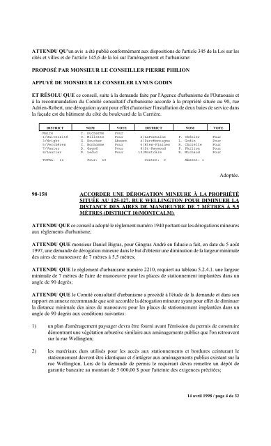 numéro 1 conseil municipal municipal séance du ... - Ville de Gatineau