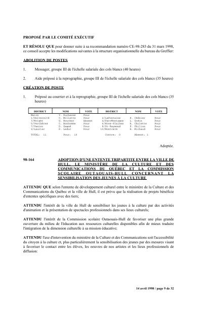 numéro 1 conseil municipal municipal séance du ... - Ville de Gatineau