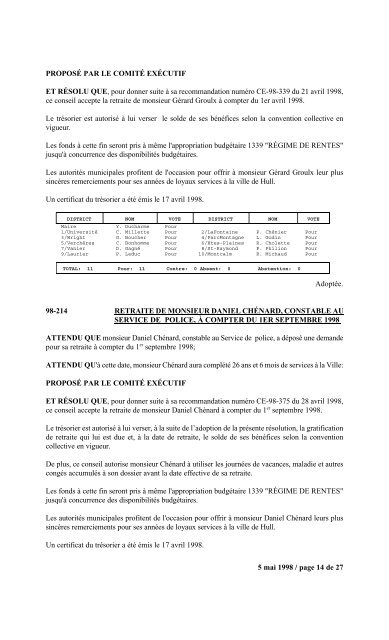 numéro 1 conseil municipal municipal séance du ... - Ville de Gatineau