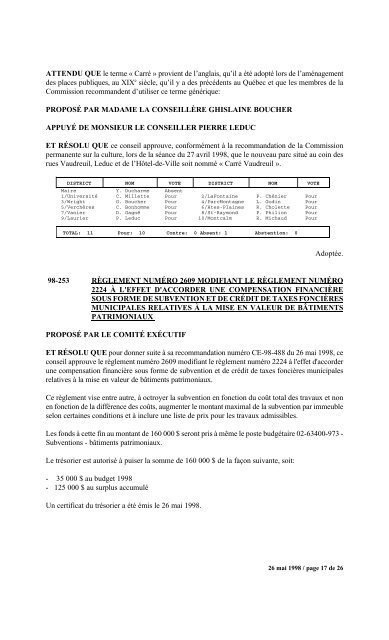 numéro 1 conseil municipal municipal séance du ... - Ville de Gatineau