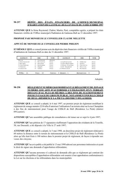 numéro 1 conseil municipal municipal séance du ... - Ville de Gatineau