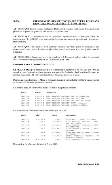 numéro 1 conseil municipal municipal séance du ... - Ville de Gatineau