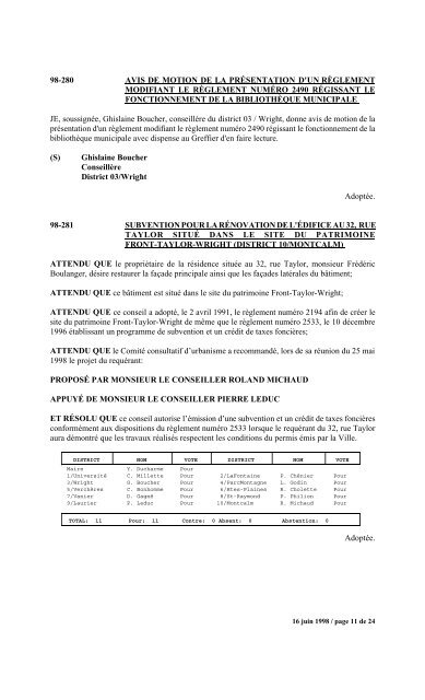 numéro 1 conseil municipal municipal séance du ... - Ville de Gatineau