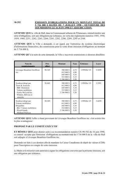 numéro 1 conseil municipal municipal séance du ... - Ville de Gatineau