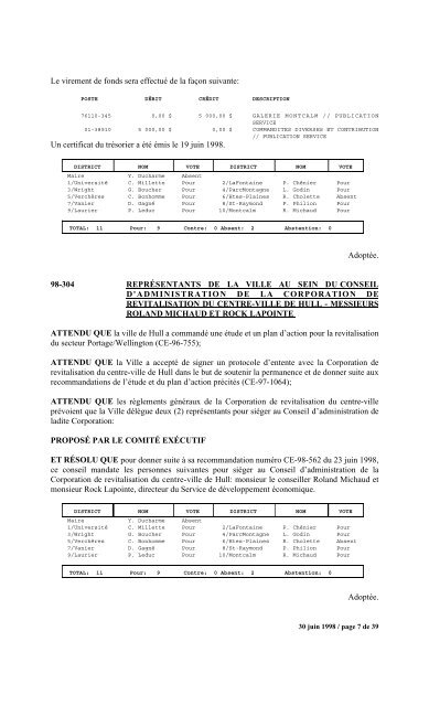 numéro 1 conseil municipal municipal séance du ... - Ville de Gatineau