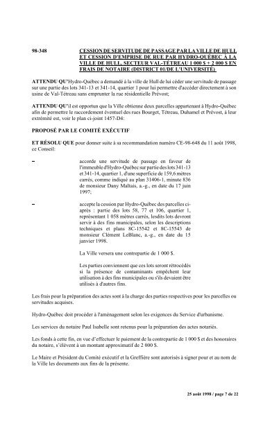 numéro 1 conseil municipal municipal séance du ... - Ville de Gatineau