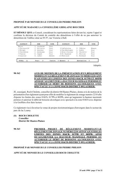 numéro 1 conseil municipal municipal séance du ... - Ville de Gatineau