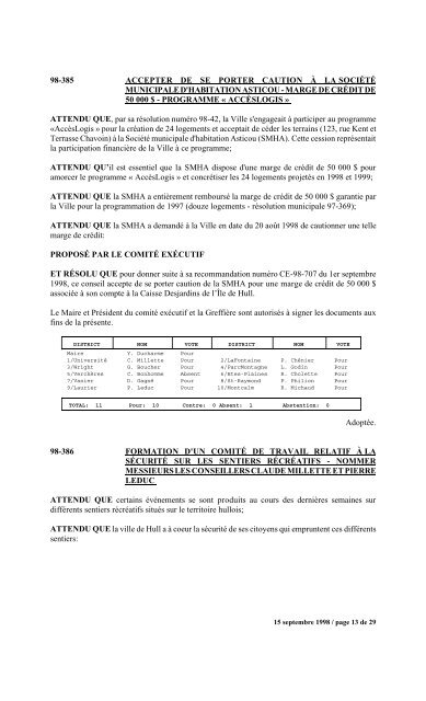 numéro 1 conseil municipal municipal séance du ... - Ville de Gatineau