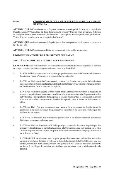 numéro 1 conseil municipal municipal séance du ... - Ville de Gatineau