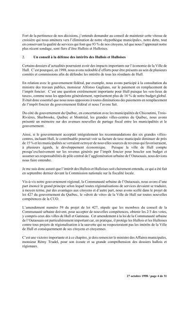 numéro 1 conseil municipal municipal séance du ... - Ville de Gatineau