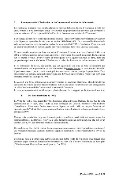 numéro 1 conseil municipal municipal séance du ... - Ville de Gatineau