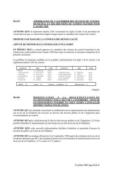 numéro 1 conseil municipal municipal séance du ... - Ville de Gatineau