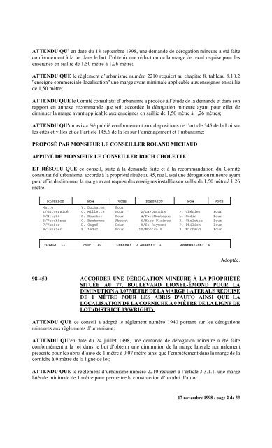 numéro 1 conseil municipal municipal séance du ... - Ville de Gatineau