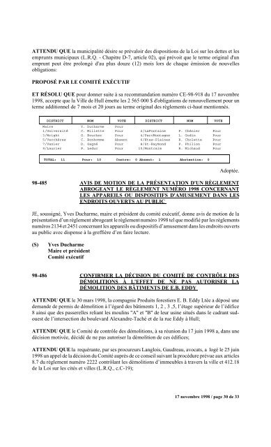 numéro 1 conseil municipal municipal séance du ... - Ville de Gatineau