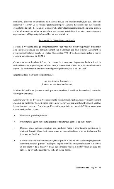 numéro 1 conseil municipal municipal séance du ... - Ville de Gatineau