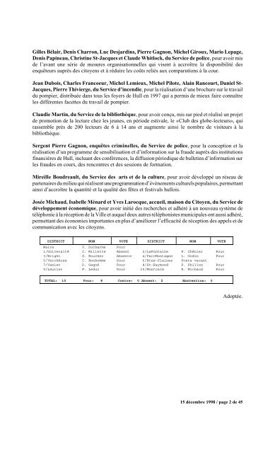 numéro 1 conseil municipal municipal séance du ... - Ville de Gatineau