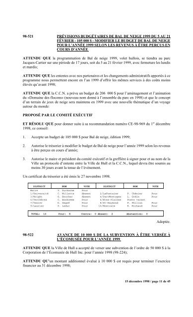 numéro 1 conseil municipal municipal séance du ... - Ville de Gatineau