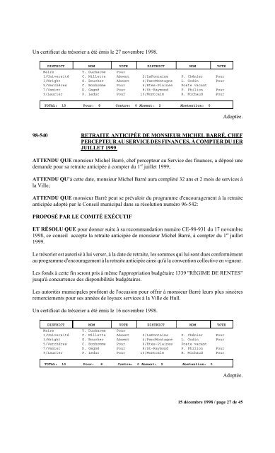 numéro 1 conseil municipal municipal séance du ... - Ville de Gatineau