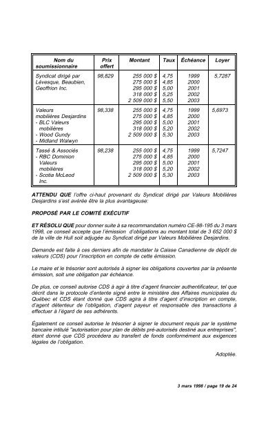 numéro 1 conseil municipal municipal séance du ... - Ville de Gatineau