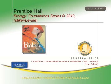 Miller and Levine Biology: Foundations Series - Pearson