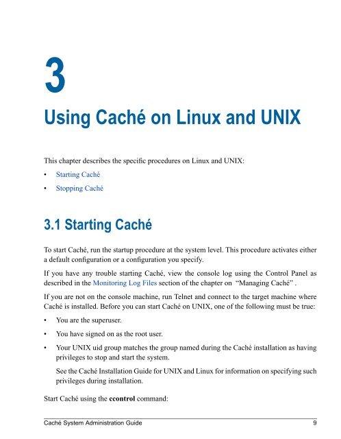 Caché System Administration Guide - InterSystems Documentation