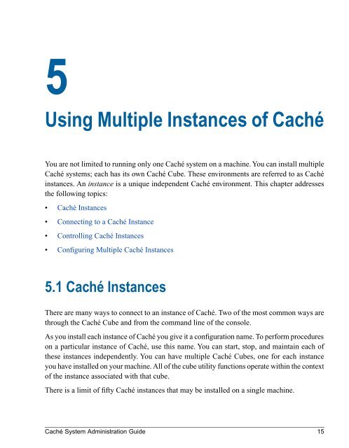 Caché System Administration Guide - InterSystems Documentation