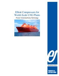 Elliott Compressors for World-Scale LNG Plants