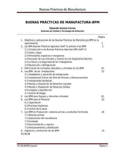 Buenas PrÃ¡cticas de Manufactura - Honduras Si Exporta