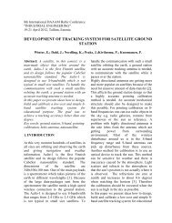 development of tracking system for satellite ground station