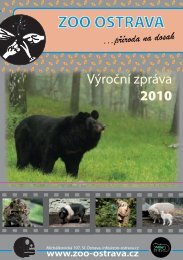 vÃ½roÄnÃ­ zprÃ¡va 2010 ( 3,81 MB ) - Zoo Ostrava