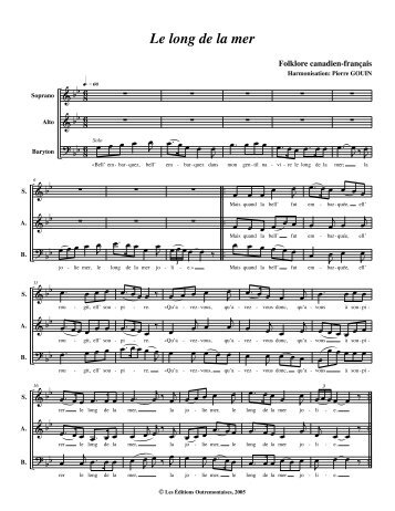 Le long de la mer - Free Sheet Music Downloads