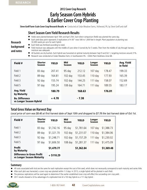 Tillage RadishÂ® Resource Guide - Cover Crop Solutions