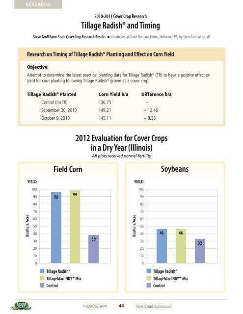 Tillage RadishÂ® Resource Guide - Cover Crop Solutions