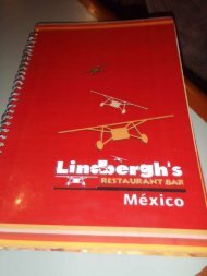 View Lindbergh's menu (PDF file) - Casa de la Armonia, Huatulco ...