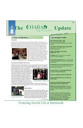 Newsletter #13 - Chabad At Dartmouth