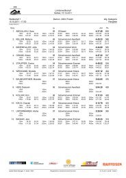 Limitenwettkampf Nottwil, 15.10.2011 Wettkampf 1 Damen, 400m ...