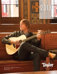 2013 Price List - Taylor Guitars