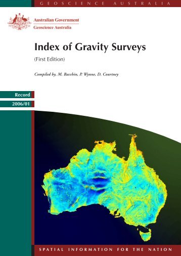 Index of Gravity Surveys - Geoscience Australia