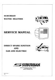 Suburban water heater service manual