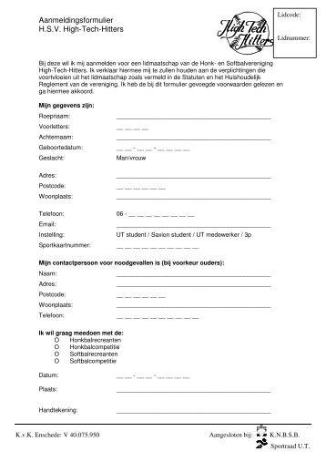 Download hier het inschrijfformulier! - SNT WESP - Universiteit Twente
