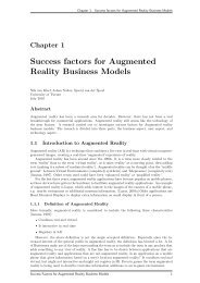 Success factors for Augmented Reality Business Models - Inter-/Actief