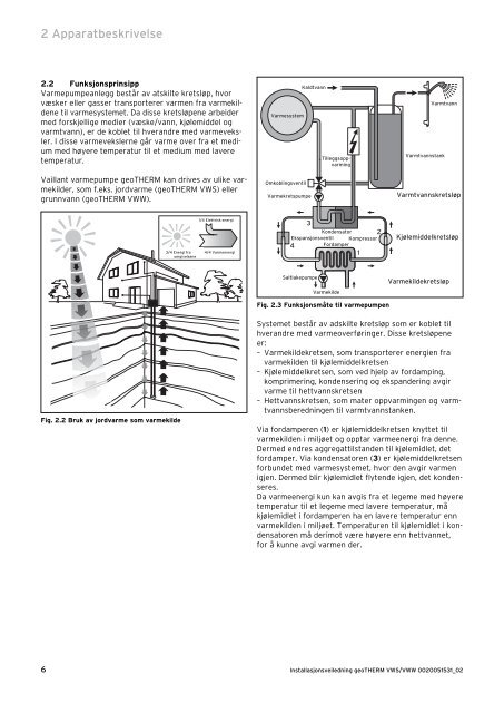 geoTHERM VWS 61-171-2 400 Volt installasjon - Vaillant