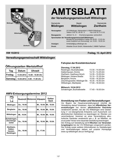 Wittislingen KW 15